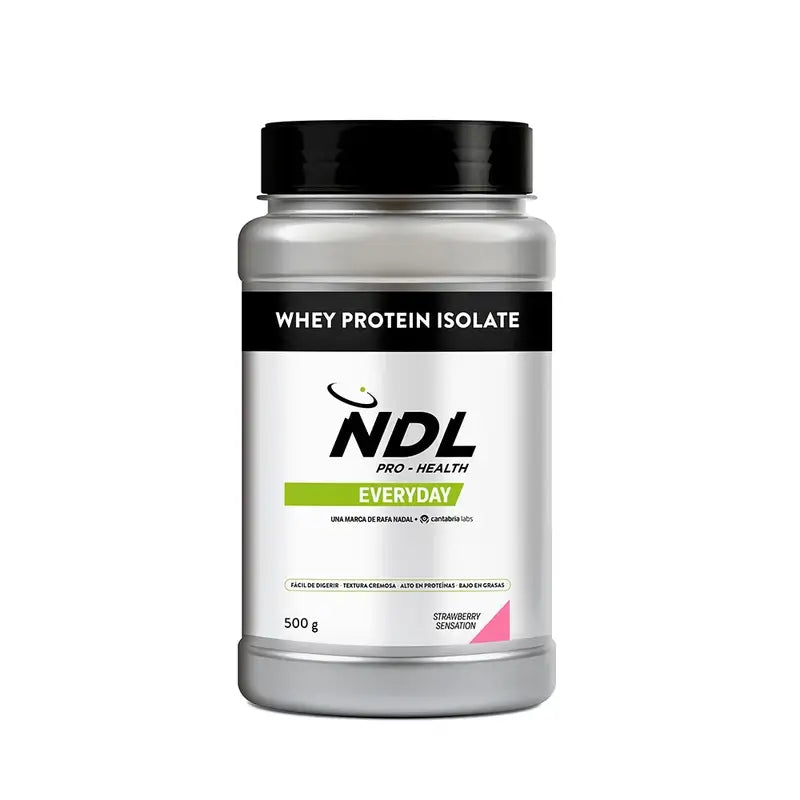 Ndl Pro-Health Whey Protein Isolate – Proteína Isolada, Strawberry Sensation , 500 g