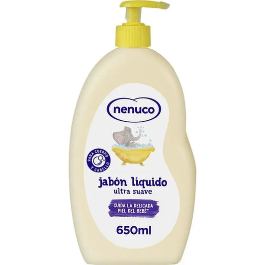 Nenuco Jabón Líquido Ultra Suave Para Cuerpo Y Cabello, 650 ml