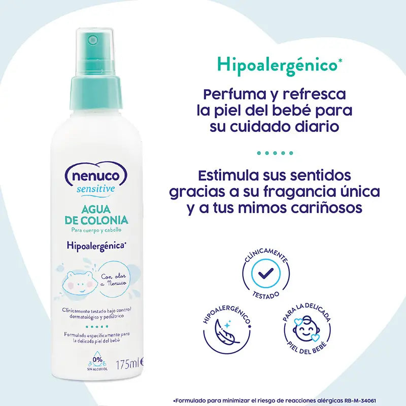 Nenuco Sensitive Agua de Colonia Hipoalergénica 175 ml