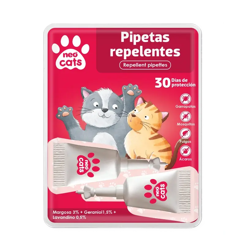 Neo Cats Pipetas Repelentes Anti-Insectos 2 Uds