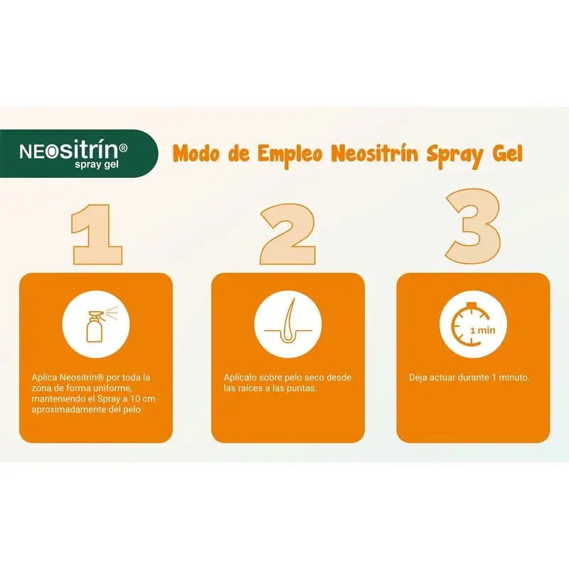 NEOsitrín® Spray Gel Líquido Antipiojos 100 ml