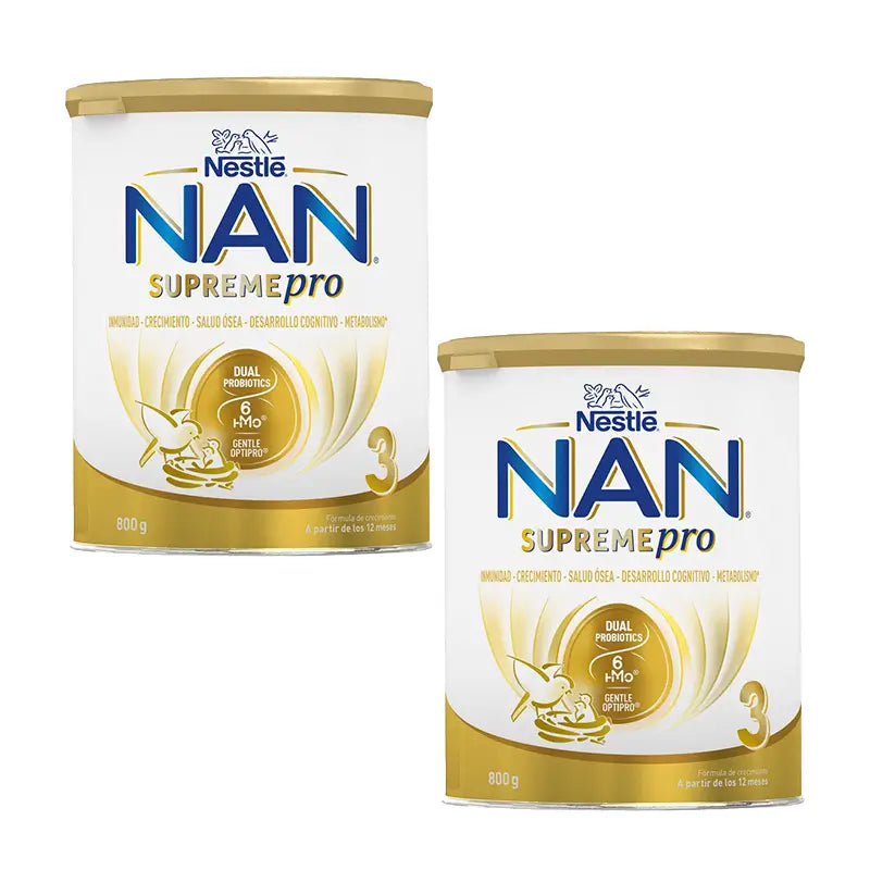 Nestlé Nan Supreme Pro 3 Leche de crecimiento, 2X800 gr