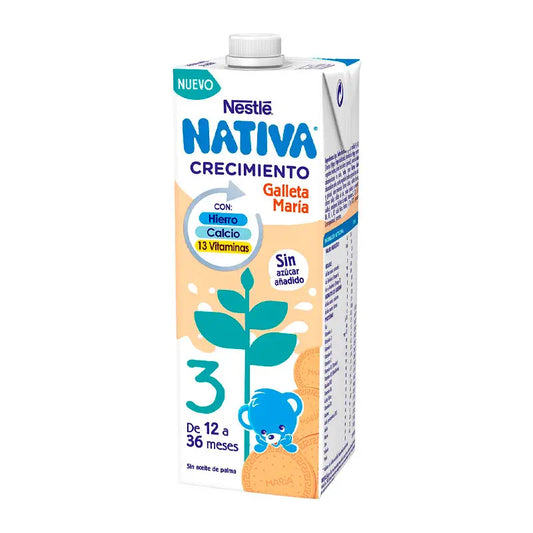 Nestlé Nativa Crecimiento 3 Galleta, 1L