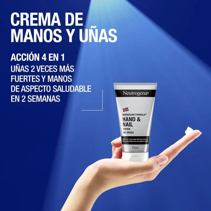 Neutrogena Crema de Manos y Uñas, Uñas Más Resistentes, 75 ml