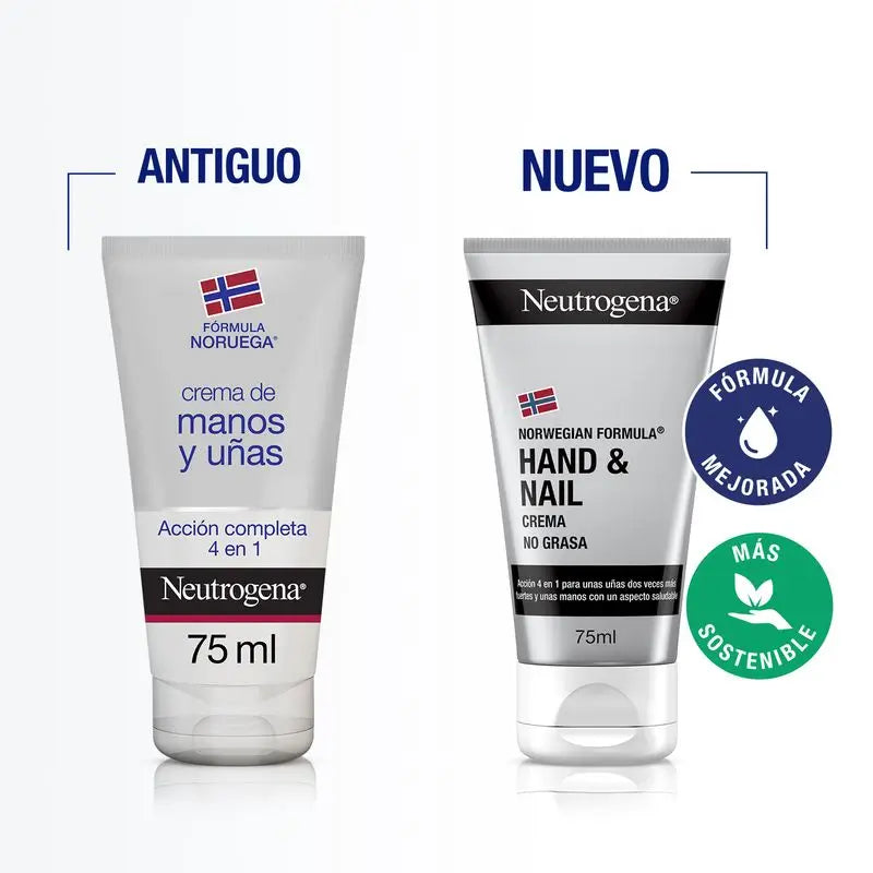 Neutrogena Crema de Manos y Uñas, Uñas Más Resistentes, 75 ml