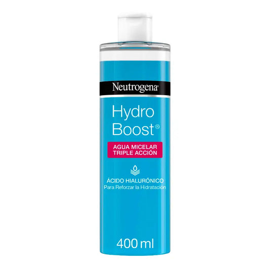 Neutrogena Hydro Boost Agua Micelar Triple Accion con Ácido Hialurónico, 400 ml