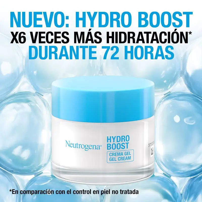 Neutrogena, Hydro Boost Crema Gel Hidratante Facial,  Con Ácido Hialurónico Y Trehalosa De Origen Natural Para La Cara, 50 Ml