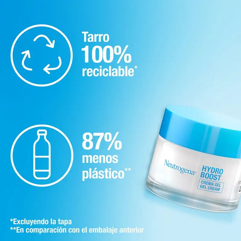 Neutrogena, Hydro Boost Crema Gel Hidratante Facial,  Con Ácido Hialurónico Y Trehalosa De Origen Natural Para La Cara, 50 Ml