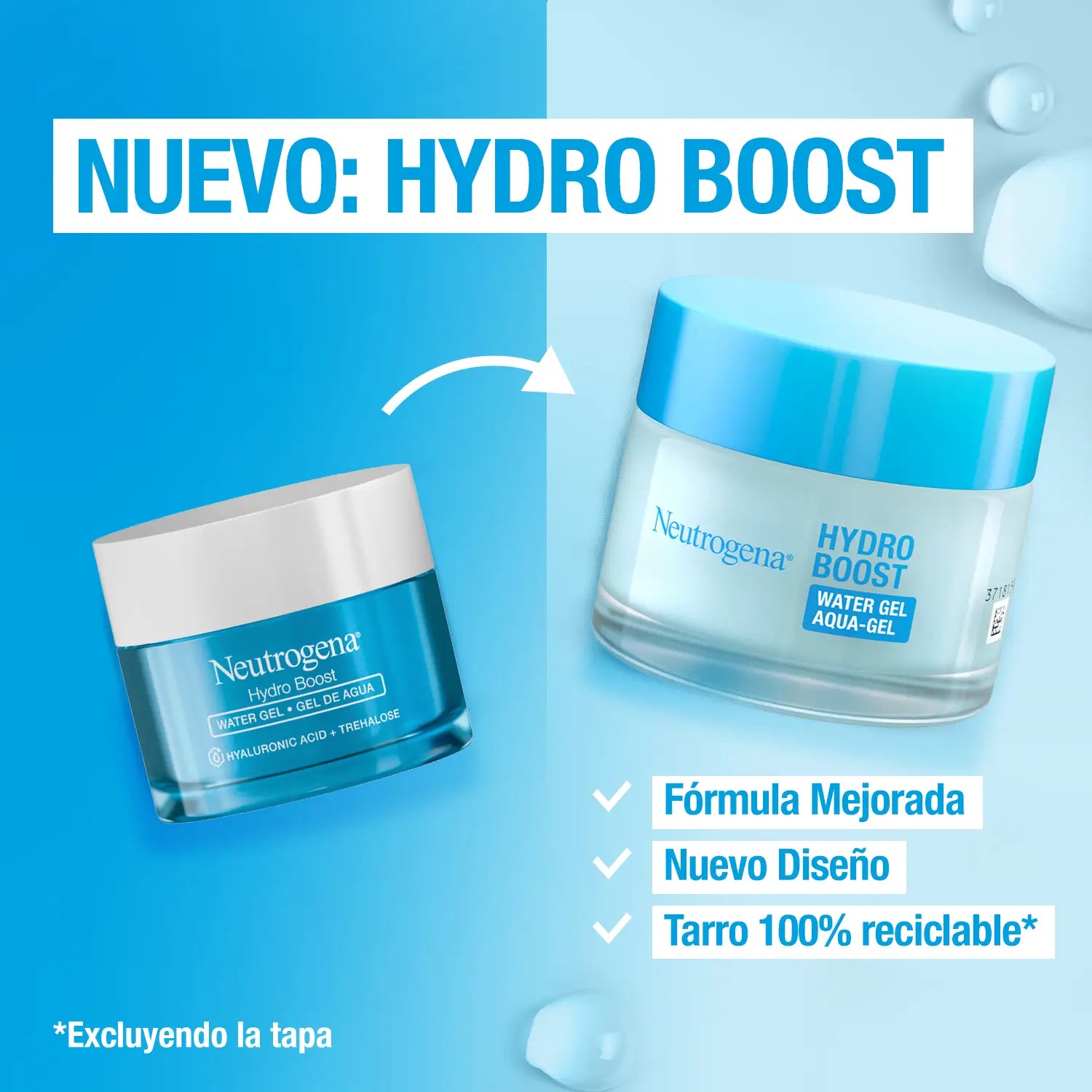 Neutrogena, Hydro Boost Gel De Agua, Pieles Normales A Mixtas, Hidratación Duradera No Grasa, 50 Ml