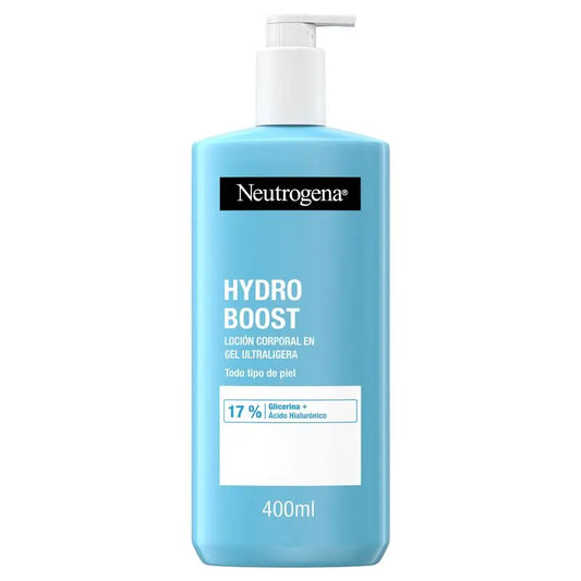 Neutrogena Loción Corporal Hidratante en Gel Hydro Boost, Piel Normal a Seca, Textura Ligera, 400 ml