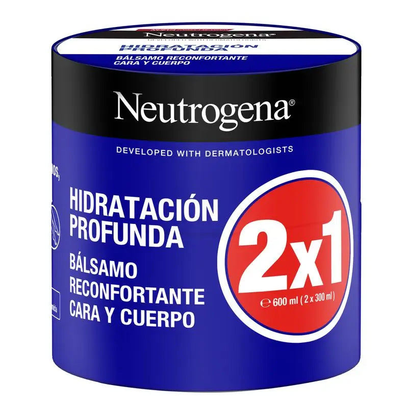 Neutrogena Pack Fórmula Noruega Hidratación Profunda Bálsamo Reconfortante, 2 X 300 Ml