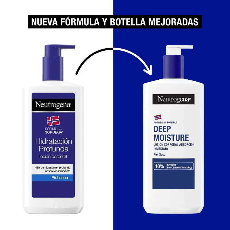 Neutrogena Pack Fórmula Noruega Hidratación Profunda Loción De Absorción Inmediata, 2 X 750 Ml