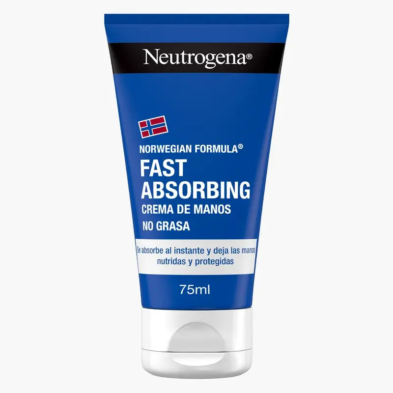 Neutrogena Crema de Manos Rápida Absorción Textura Ligera, 75 ml