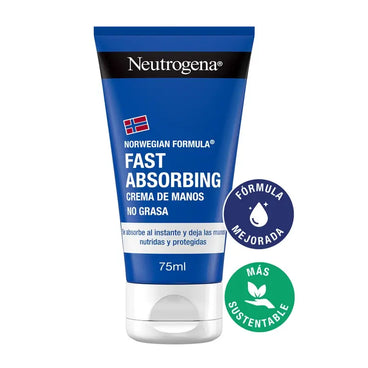 Neutrogena Crema de Manos Rápida Absorción Textura Ligera, 75 ml