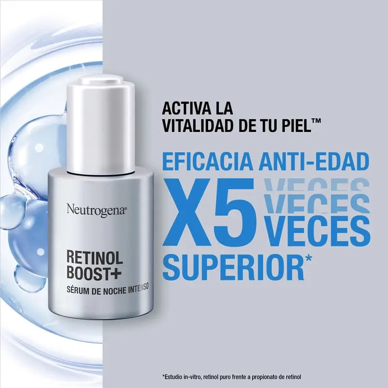 Neutrogena Retinol Boost+ Sérum Intenso De Noche, 30 Ml