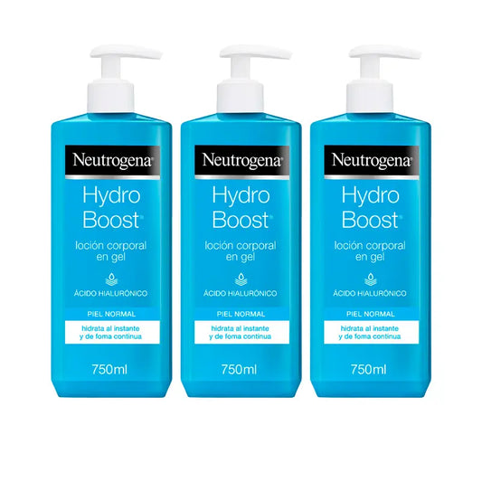 Neutrogena Triplo Hydro Boost Loción Corporal Hidratante En Gel, 3x750 ml