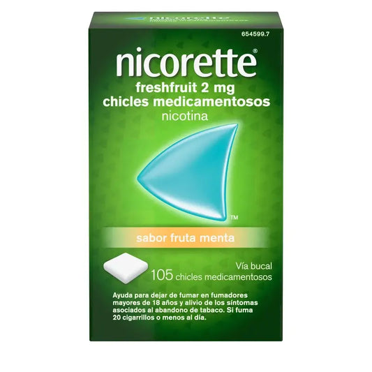 Nicorette Freshfruit 2 mg 105 Chicles