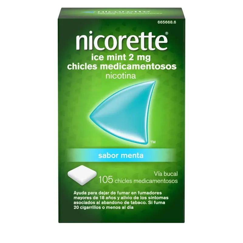 Nicorette Ice Mint 2 mg 105 Chicles