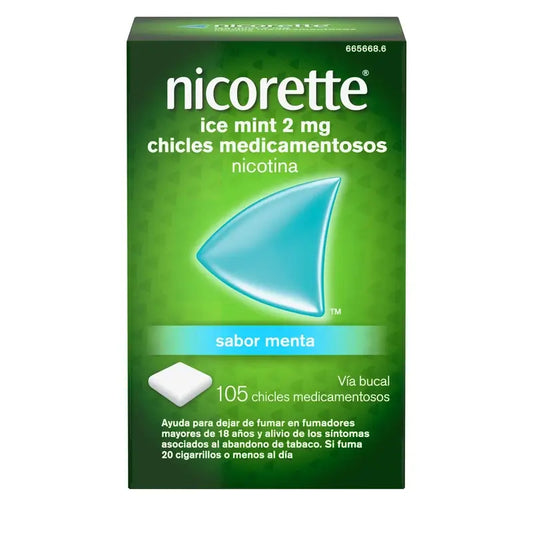 Nicorette Ice Mint 2 mg 105 Chicles