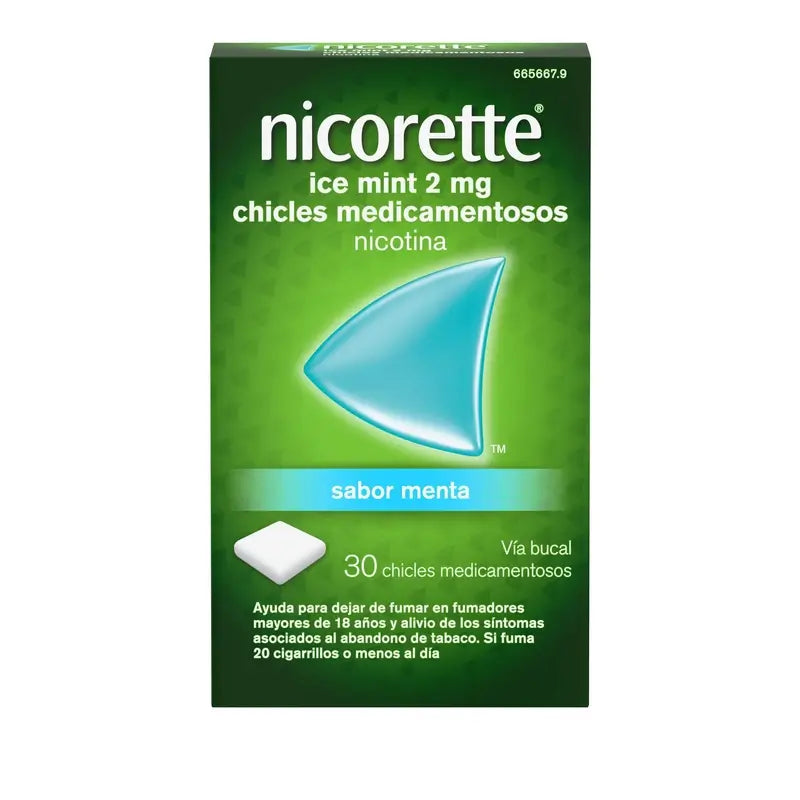 Nicorette Ice Mint 30 Chicles 2 Mg