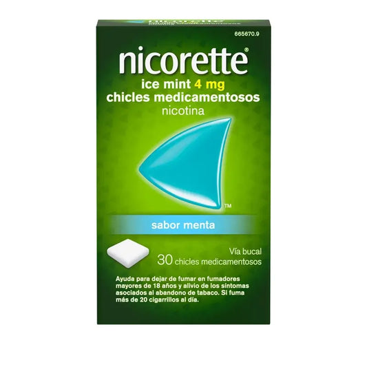 Nicorette Ice Mint 4 mg 30 Chicles