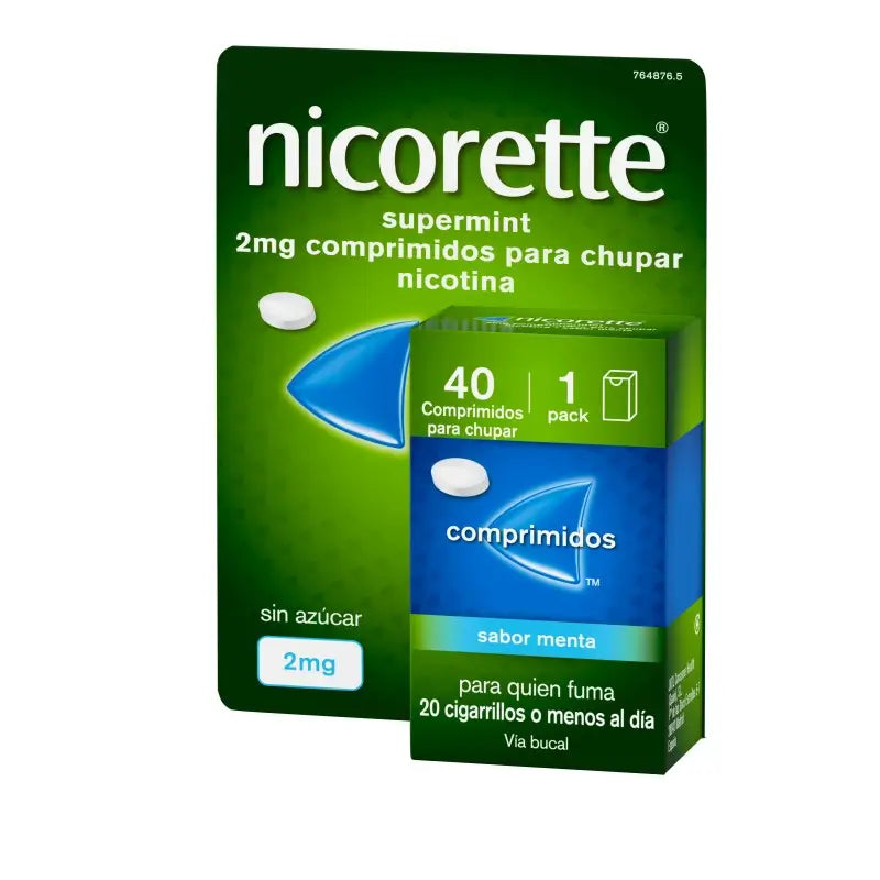 Nicorette Supermint Efg 2 Mg , 40 comprimidos para chupar