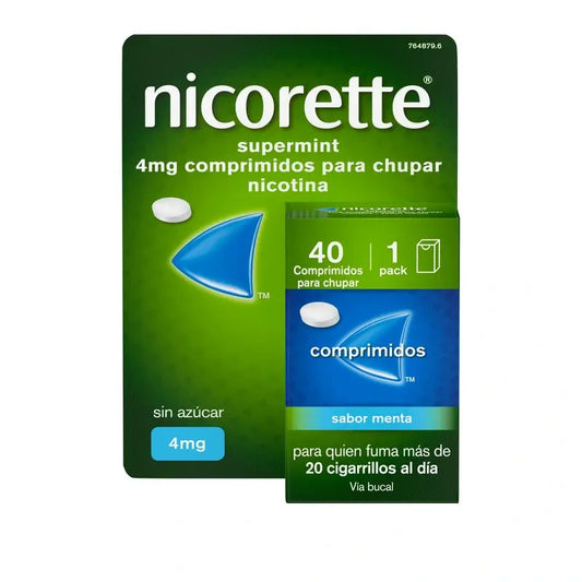 Nicorette Supermint Efg 4 Mg , 40 comprimidos para chupar