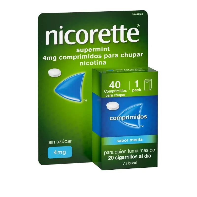 Nicorette Supermint Efg 4 Mg , 40 comprimidos para chupar