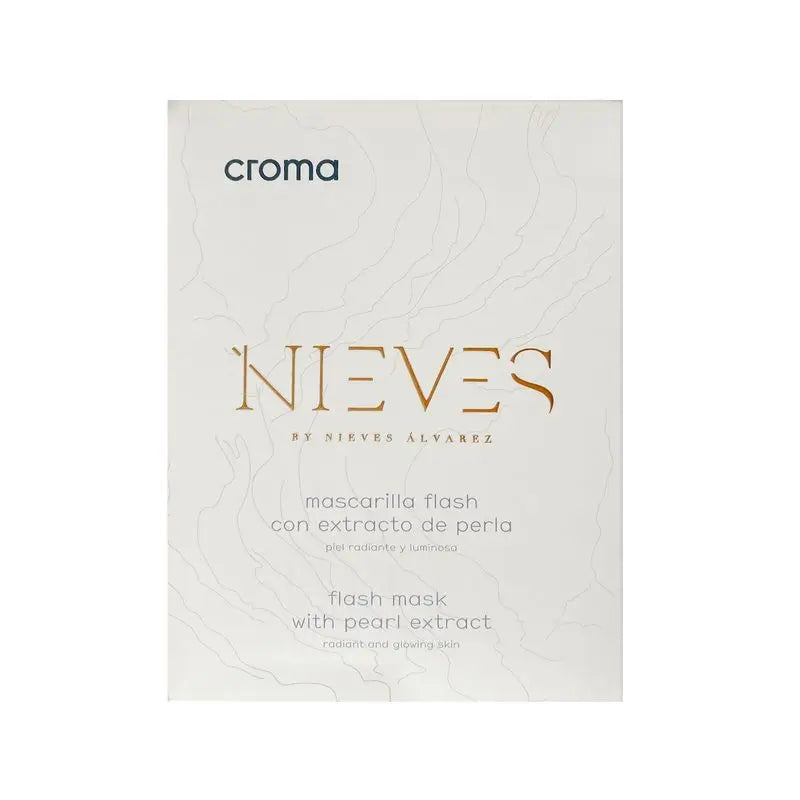 Nieves By Nieves Álvarez Mascarilla Flash Iluminadora Nieves X Croma, 5 pack