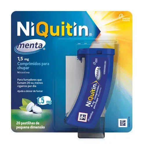 Niquitin 1,5 mg, 20 Comprimidos para Chupar Menta