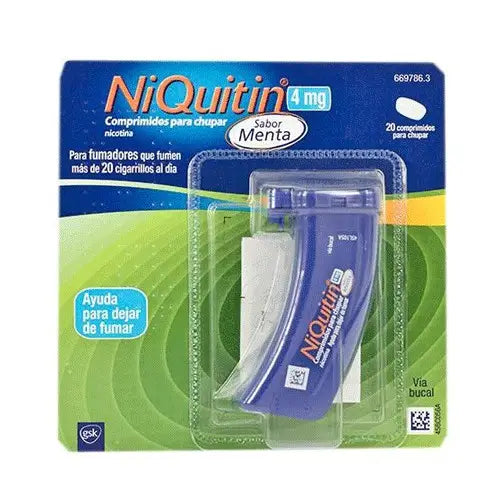 Niquitin 4 mg, 20 Comprimidos para Chupar Menta