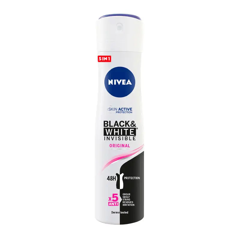 NIVEA Black & White Invisible Original Spray Desodorante, 200 ml