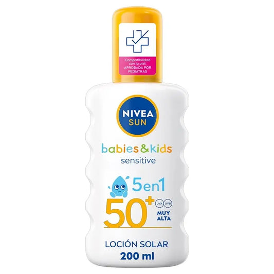 Nivea Sun Babies & Kids Sensitive Spray Solar Niños Spf50+ 200Ml