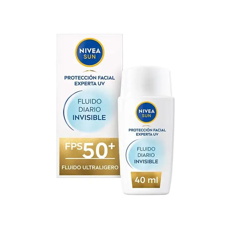 Nivea Sun Fluido Diario Invisible Protección Solar Facial Fp50+, 40 ml