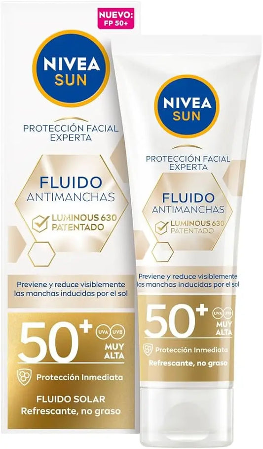 Nivea Sun Luminous 630 Fluido Solar Antimanchas Fp50, 40 ml