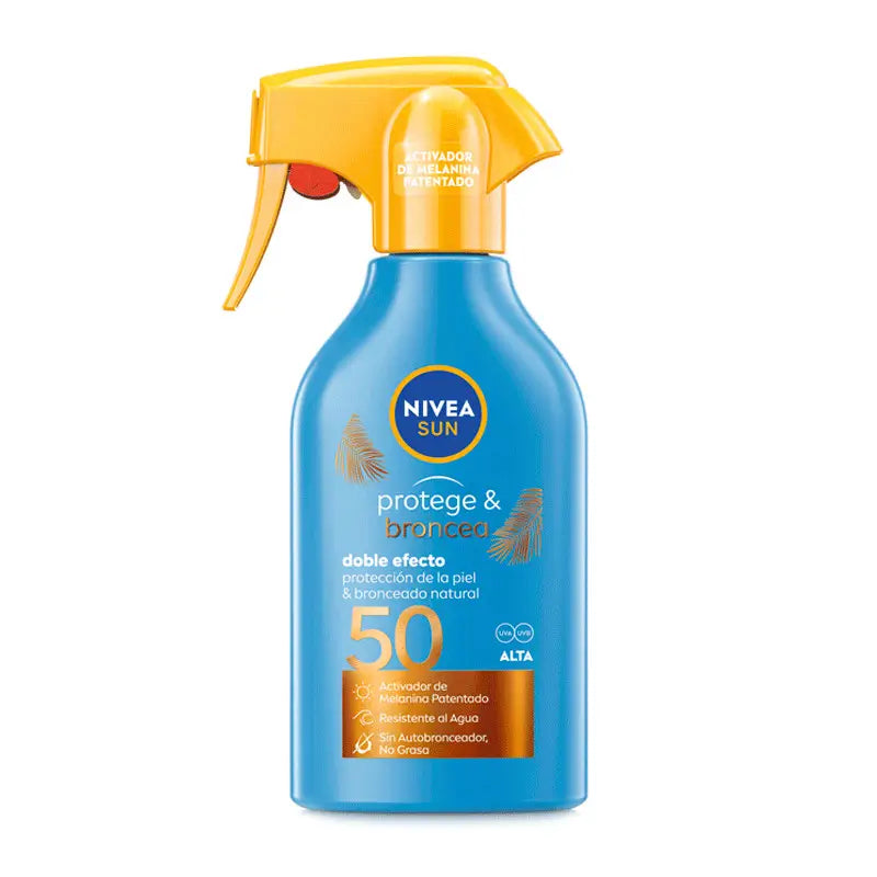 NIVEA Sun Protege & Broncea Spray Solar SPF50, 270 ml