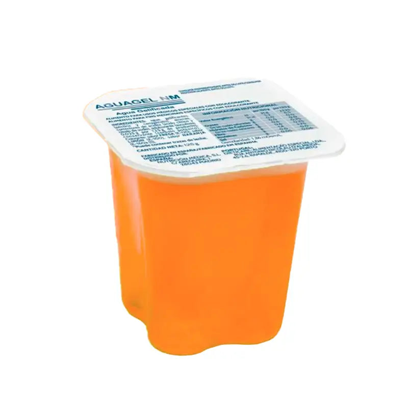 Aguagel Sabor Naranja, 125g x 24 vasos, Cantabria Labs Nutrición Médica