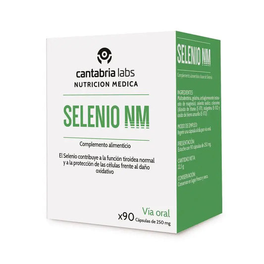 Selenio NM 90 Cápsulas, Cantabria Labs Nutrición Médica