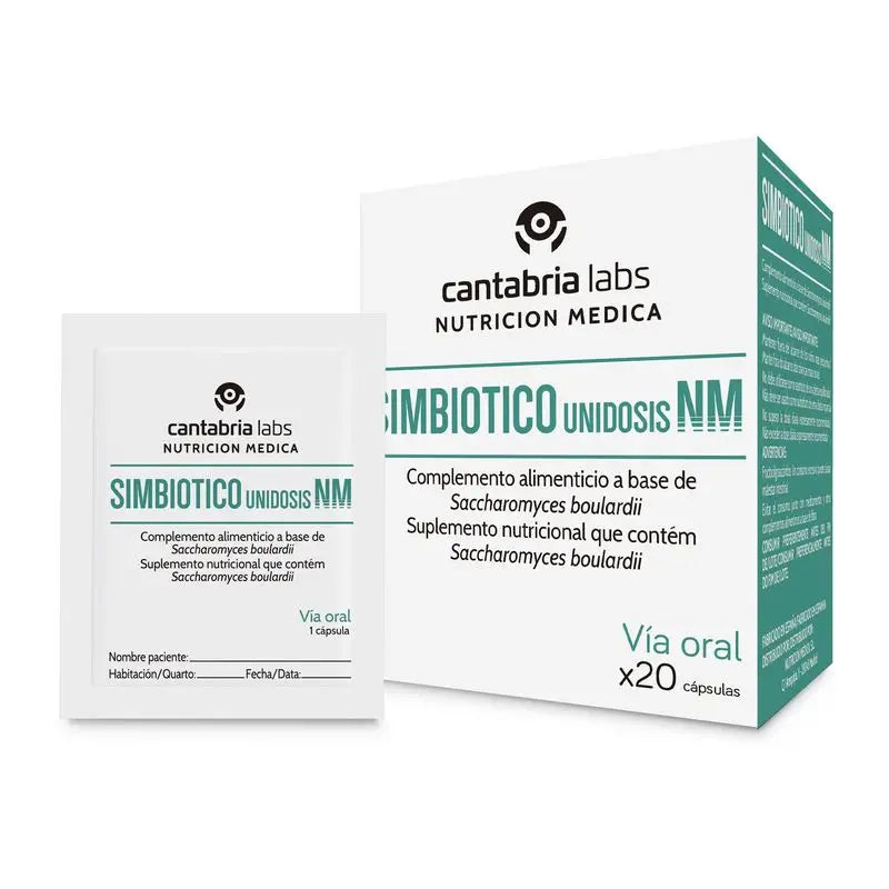 Simbiotico Unidosis, 20 capsulas, Cantabria Labs Nutrición Médica