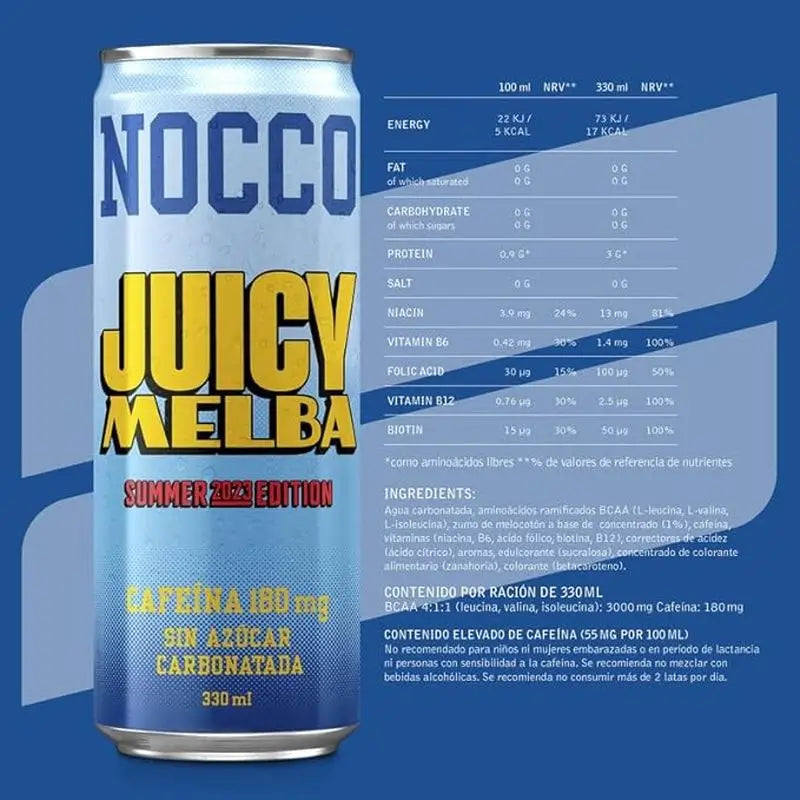 Nocco Bcaa Juicy Melba, 330 ml