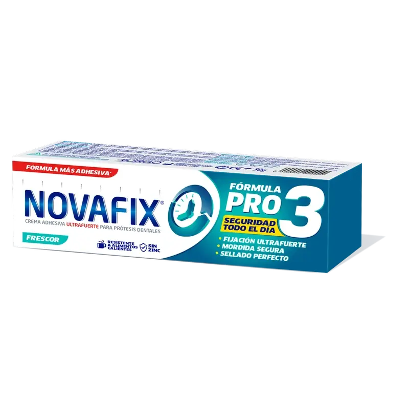 Novafix Pro 3 Crema Adhesiva Prótesis Dentales Frescor 50gr