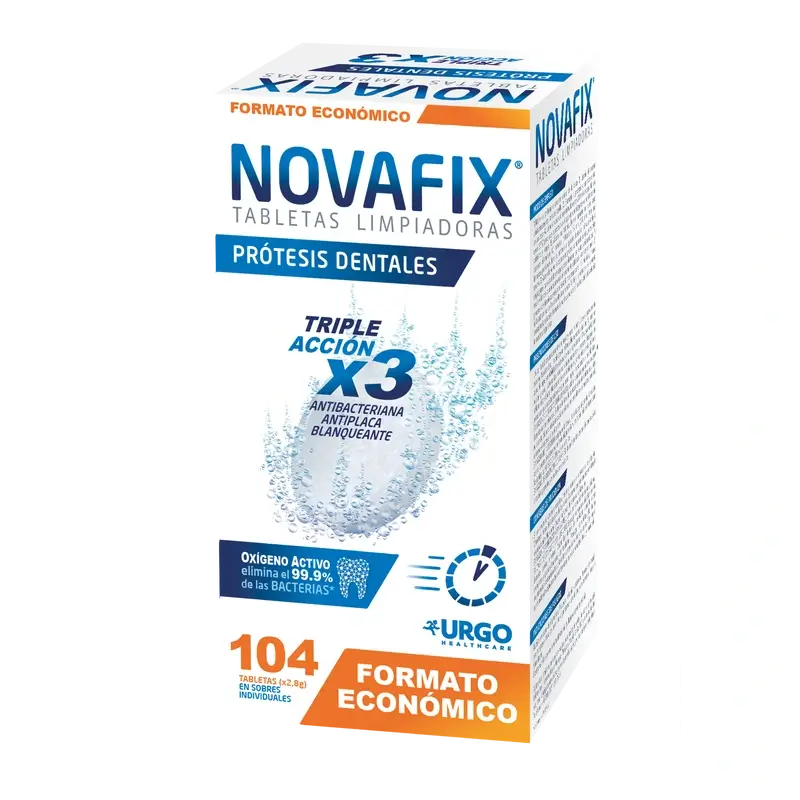 Novafix Limpiadores Tabletas Limpiadoras Antibacterianas - Caja Con 104 Uds, 104 unidades