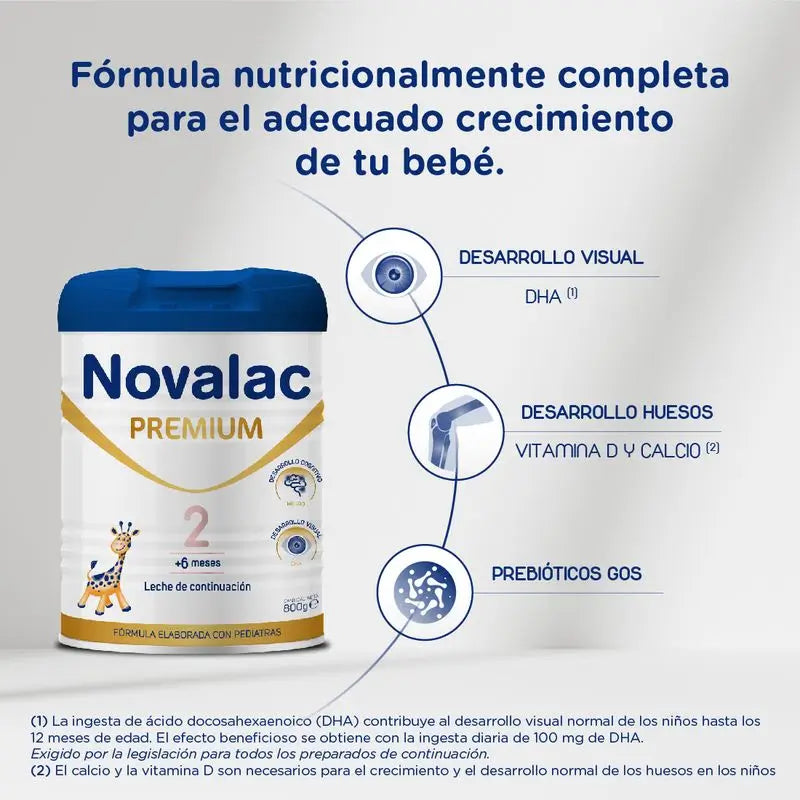 Novalac 2 Premium Leche de Continuacion 800 gr