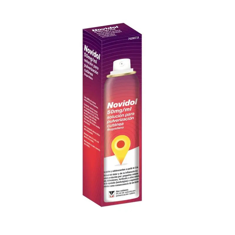 Novidol 50Mg/Ml Solución Pulverización Cutánea Spray, 50 ml