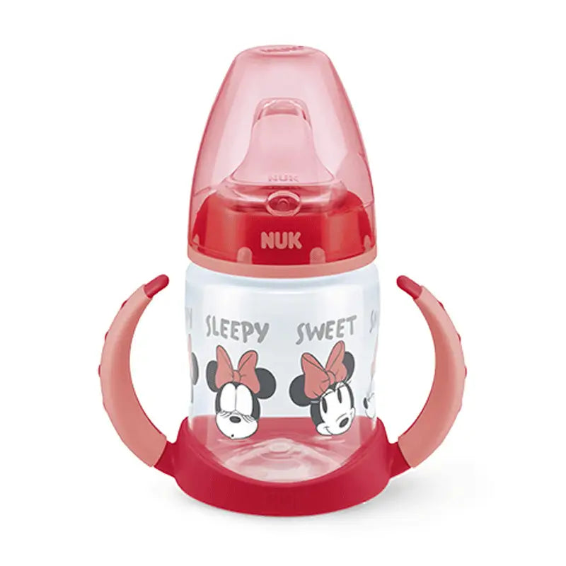 NUK Biberón Entrena Minie Niña Silicona, 150 ml