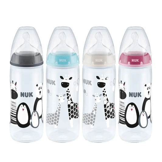 NUK Biberón Baby Safari 6-18 Xl Silicona 360 ml, 1 unidad