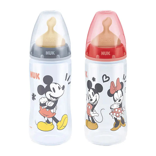 NUK Biberón Mickey First Choice Pp 6-18 L Latex 300 ml, 1 unidad