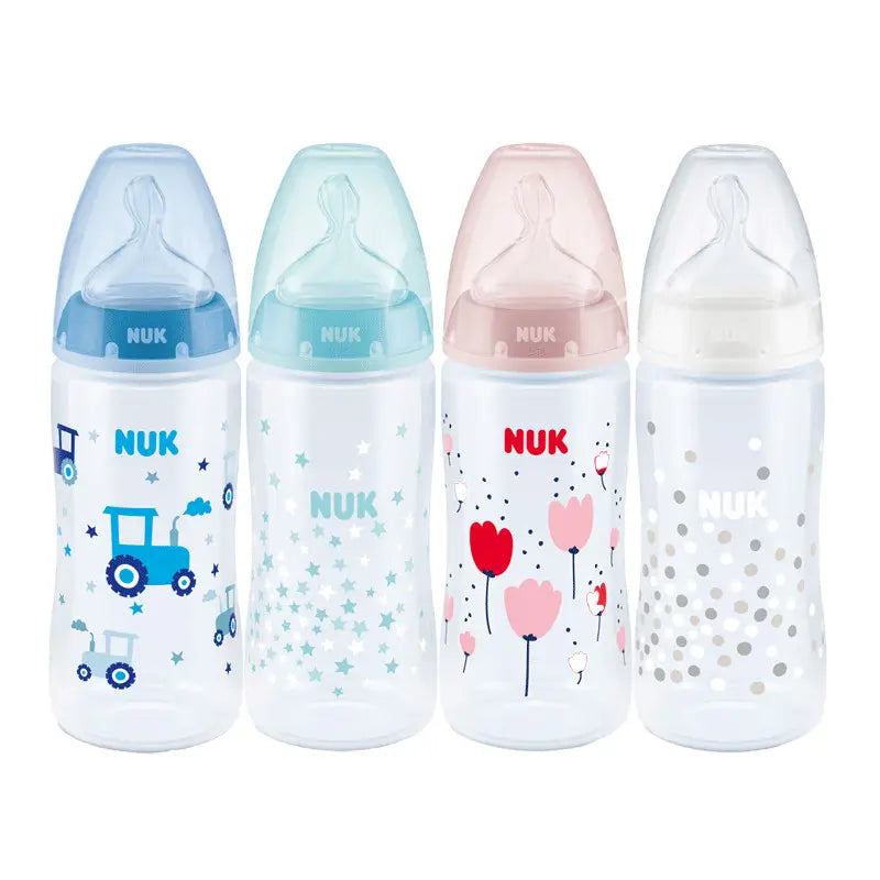 NUK Biberón First Choice 6-18  Tetina Flow Control 300 ml, 1 unidad