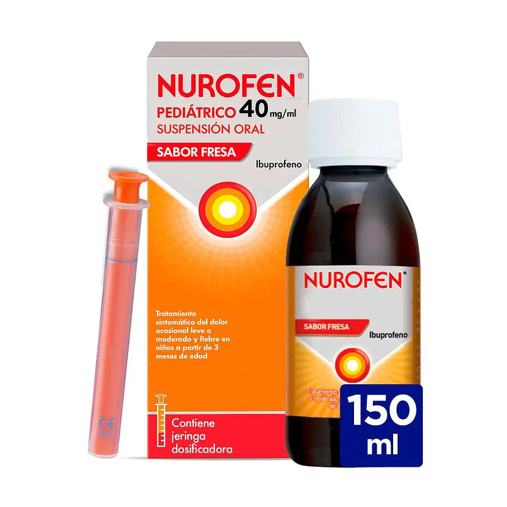 Nurofen Pediátrico 40 mg/ ml Suspensión Sabor Fresa 150 ml