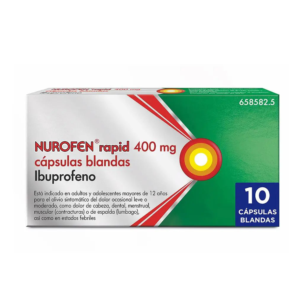 Nurofen Rapid 400 mg, 10 Cápsulas Blandas